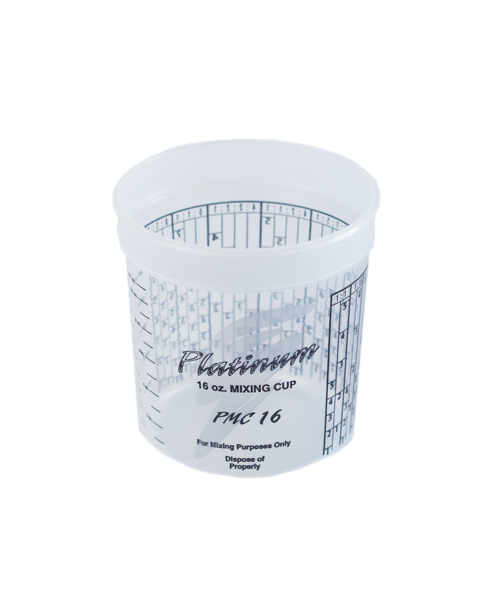 16 oz Automotive Paint Mixing Cups – 100/Case (PMC16) | PLATINUM