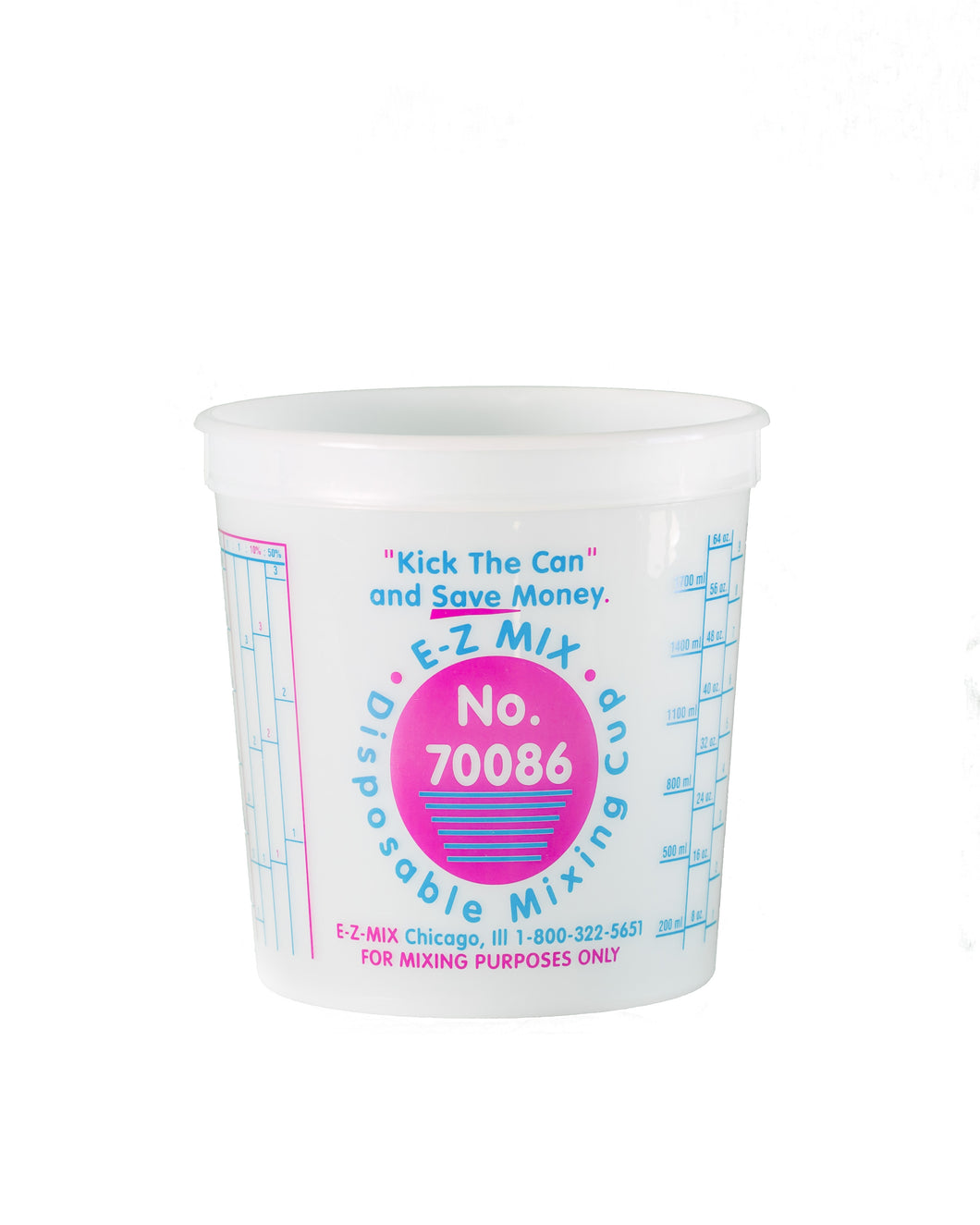 Plastic Mixing Cups White 2 QT (64oz) #6651 – Fiberglass Source