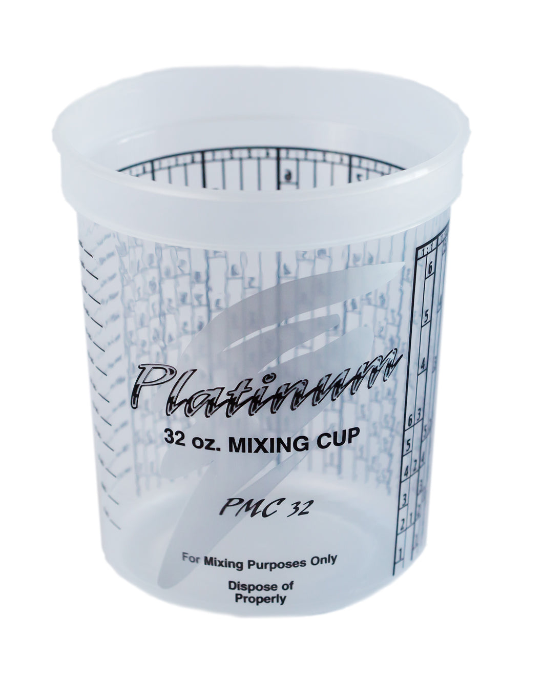 Paint Mix Cups 32 Ounce (1 quart) - Calibrated Mixing Ratios on Side of Cup (50 Pc)